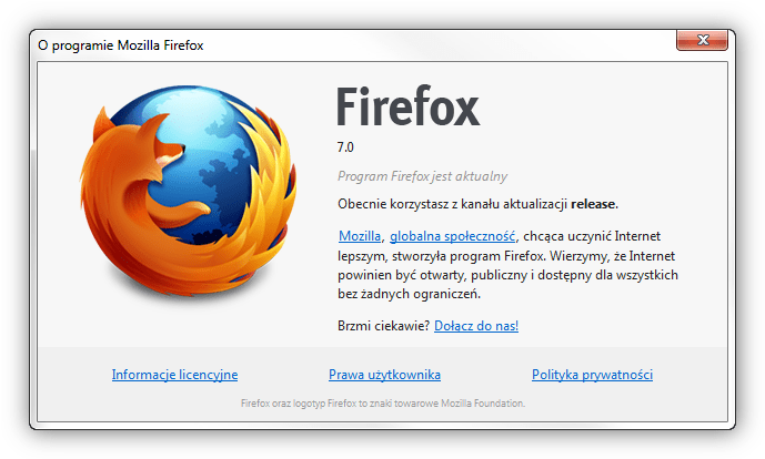 Firefox 7.0 – lepsza wydajność i mniejsze zużycie RAM-u