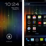 Android Ice Cream Sandwich - widać elementy zaczerpnięte zarówno z Gingerbreada, jak i Honeycomba