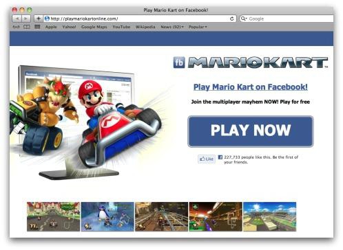 Mario Kart na Facebooku - zamiast wyścigów, weźmiesz udział w scamie