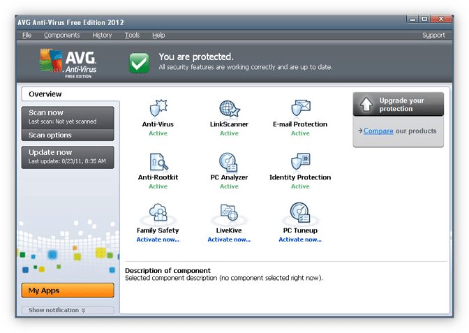 AVG Antivirus Free Edition 2012.0.2197