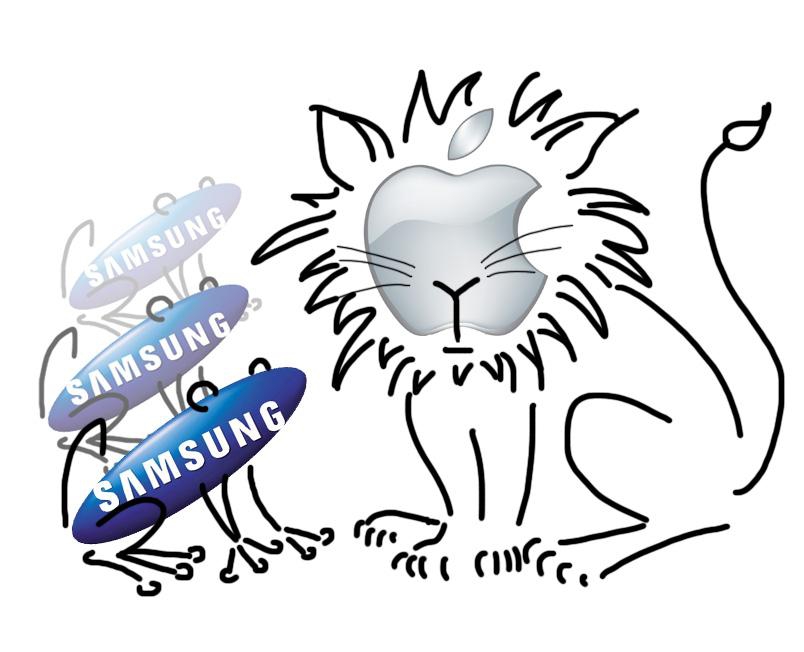 Samsung jest jak żaba, Apple jak lew