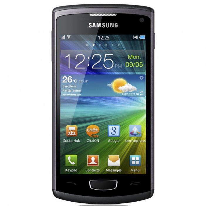 Samsung Wave 3 8600: pierwszy telefon z bada 2.0, elegancki wygląd, miły w dotyku, ostry, 4-calowy ekran.