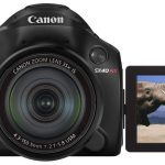 Canon PowerShot SX40 HS: Wyświetlacz jest ruchomy, ale ma słabą rozdzielczość.