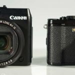 Canon PowerShot G1 X vs. Fujifilm FinePix X10. Porównanie wielkości zaawansowanych kompaktów – bezpośrednie zestawienie z poprzednim numerem jeden wśród aparatów kompaktowych uwidacznia duże rozmiary Canona PowerShot G1 X.
