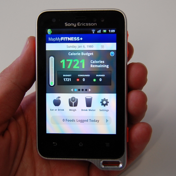 Sony Ericsson Xperia active: aktywne spalanie kalorii