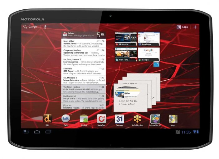 Motorola Xoom 2: stara wersja systemu Android 3.2.2.
