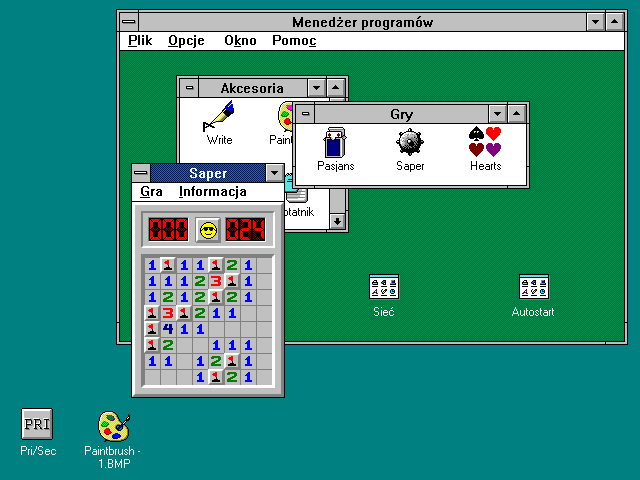Windows 3.1 (ilustracja użytkownika 'mateuszekt' na portalu Wrzuta.pl)
