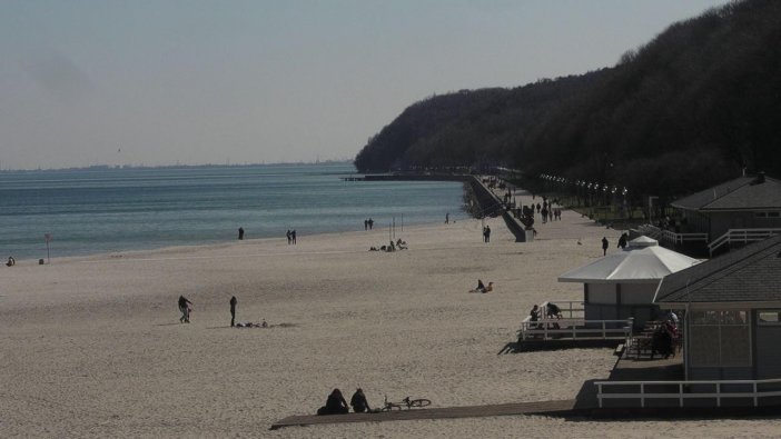Plaża w Gdyni - obraz z kamery