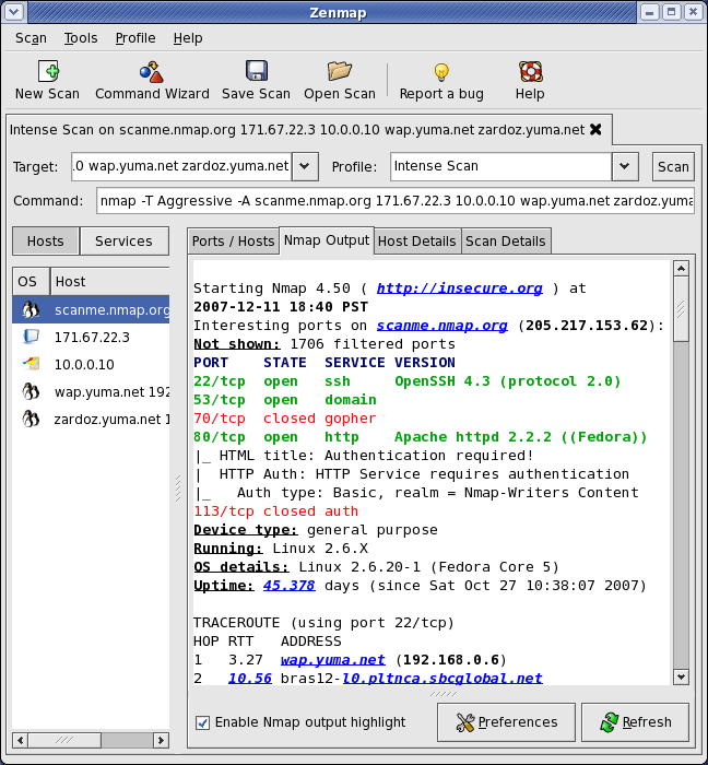Nmap 6.01