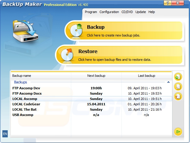 BackUp Maker Standard Edition 6.407