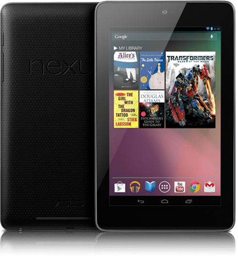 Nexus 7 mierzy 10,45 mm grubości, zaś waży 340 gramów