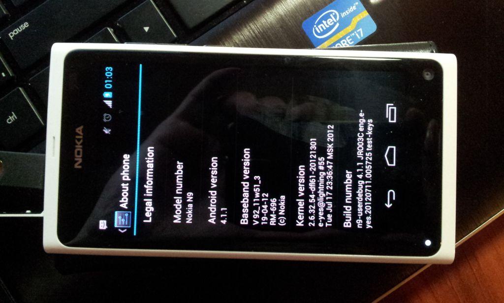 Android 4.1 zamiast MeeGo w Nokii N9
