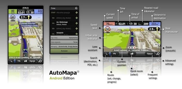 Finalna wersja AutoMapy Android już w Google Play!