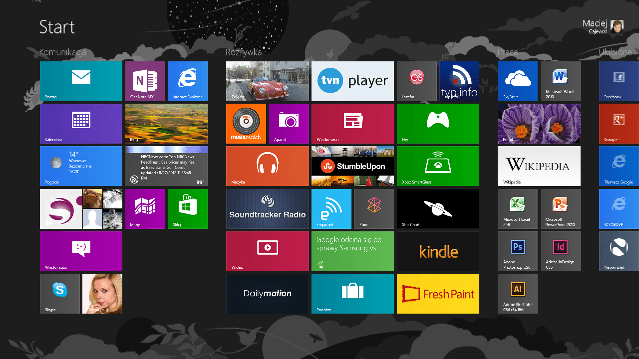 Przewodnik po Windows 8: Menu startowe