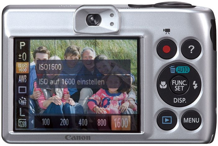 Canon PowerShot A1300: Optyczny wizjer to rzadkość w dzisiejszych aparatach.