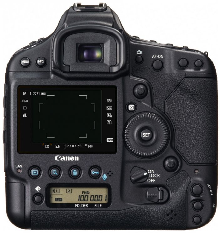 Canon EOS 1D X: Większy ekran, drugi wyświetlacz pomocniczy i przyciski do korzystania z aparatu w pozycji pionowej i poziomej.