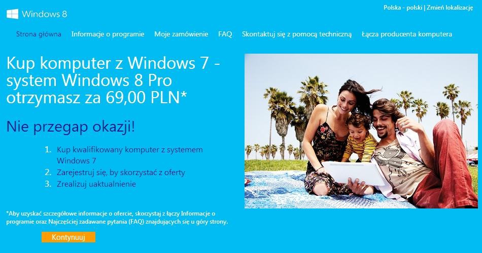 Błąd na stronie Microsoftu – Windows 8 Pro za 15 dolarów dla każdego