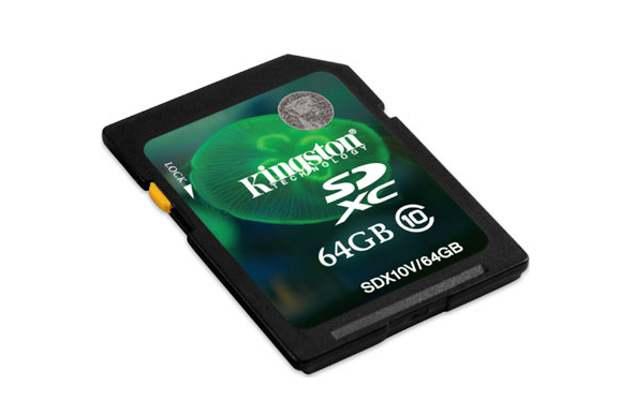 Szybka, 64-gigabajtowa karta microSDXC klasy 10