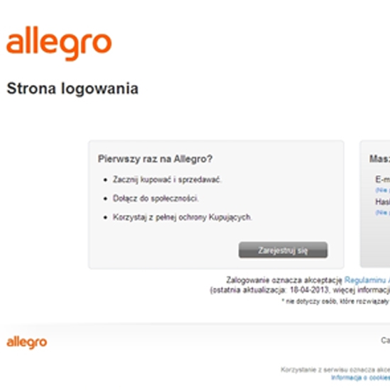 Użytkownicy Allegro na celowniku hakerów