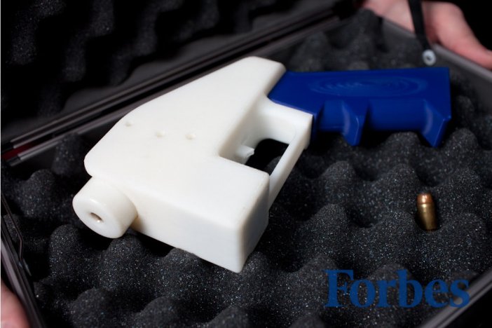 Pistolet Liverator wydrukowany drukarką 3D (źródło: Forbes.com)