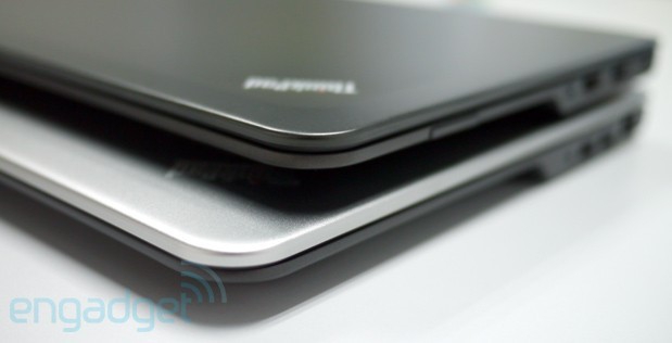 Dwa nowe, aluminiowe ThinkPady (źródło: Engadget)