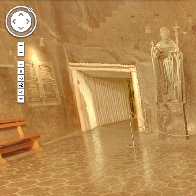 Google Street View w kopalni soli Wieliczka