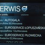 Aplikacja Serwis nie tylko wskazuje adresy najbliższych autoryzowanych serwisów, ale również jest w stanie do nich zaprowadzić (we współpracy z nawigacją iGO).