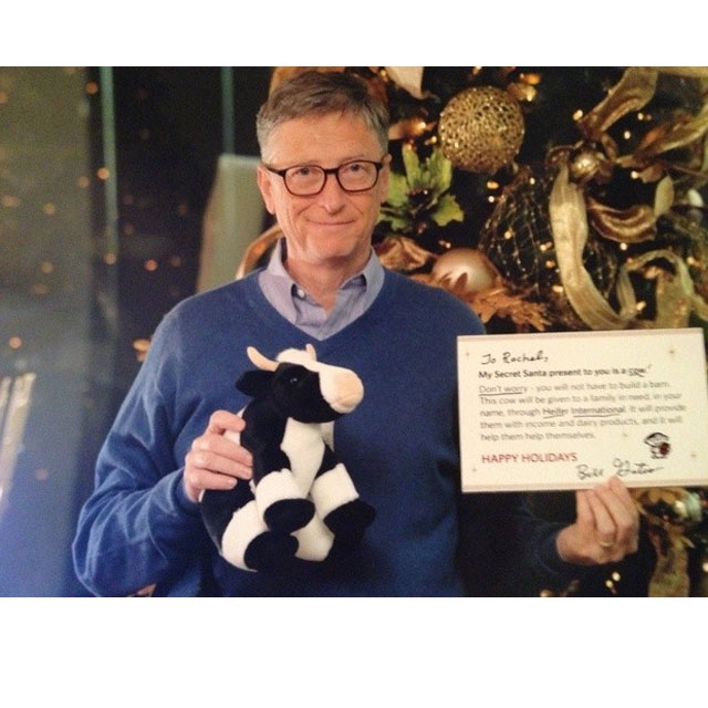 Bill Gates jako redditowy Święty Mikołaj