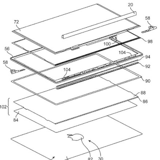 Szkic z wniosku patentowego Apple'a