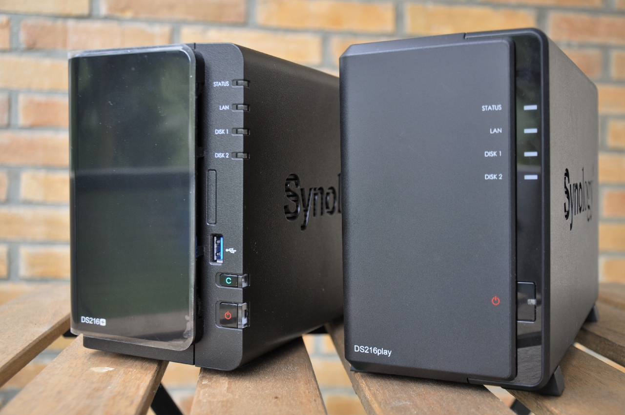 Test: Synology DS216play i Synology DS216+