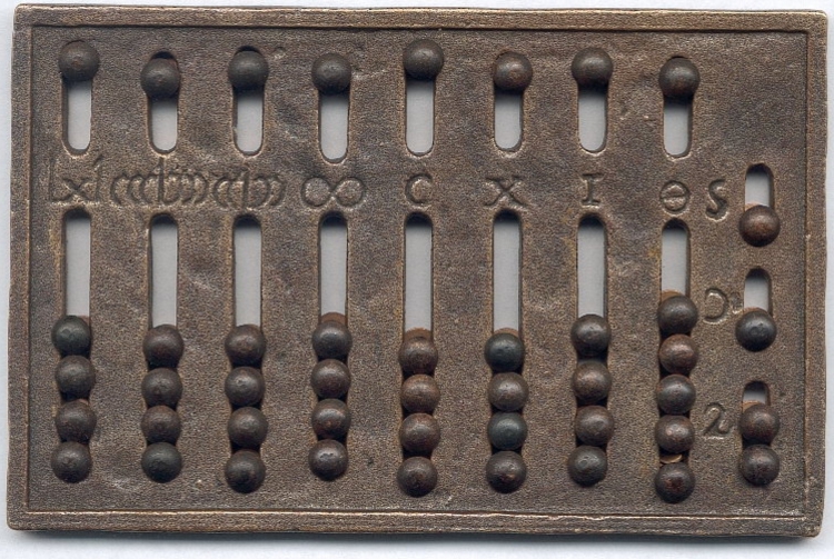 2500 p.n.e. Abakus, czyli popularne liczydło