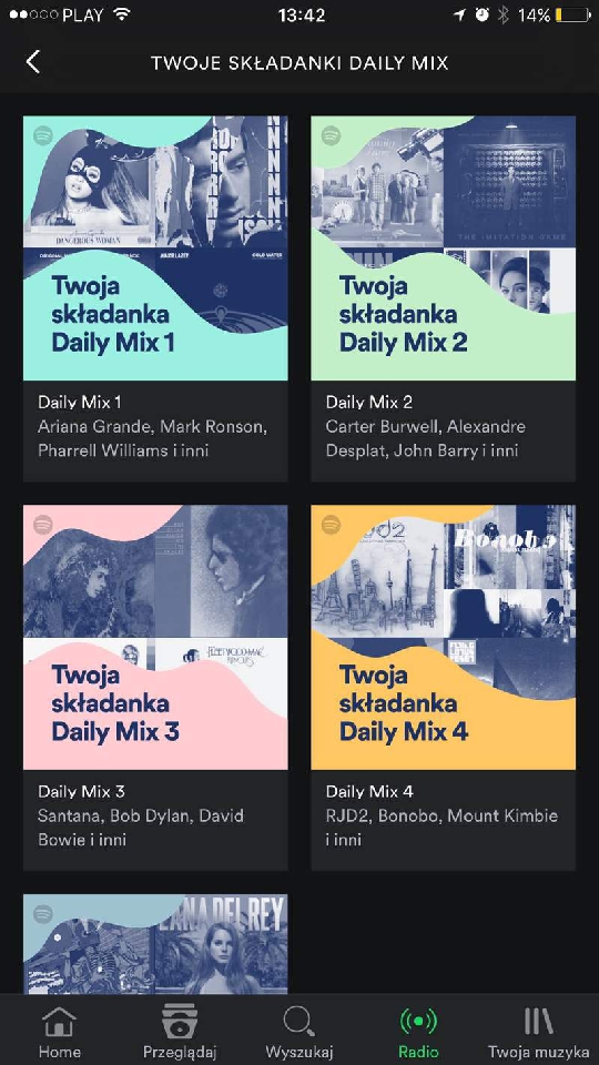 Składanki Daily Mix trafiają na Spotify