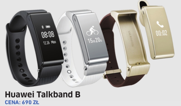 Ciekawostka. Jest to pozbawiona wbudowanego pulsometru opa- ska fitness pełniącą też funkcję zegarka i... po odczepieniu od pa- ska – słuchawki Bluetooth podłączanej do smartfonu. Talkband działa zarówno z Androidem, jak i iOS-em.
