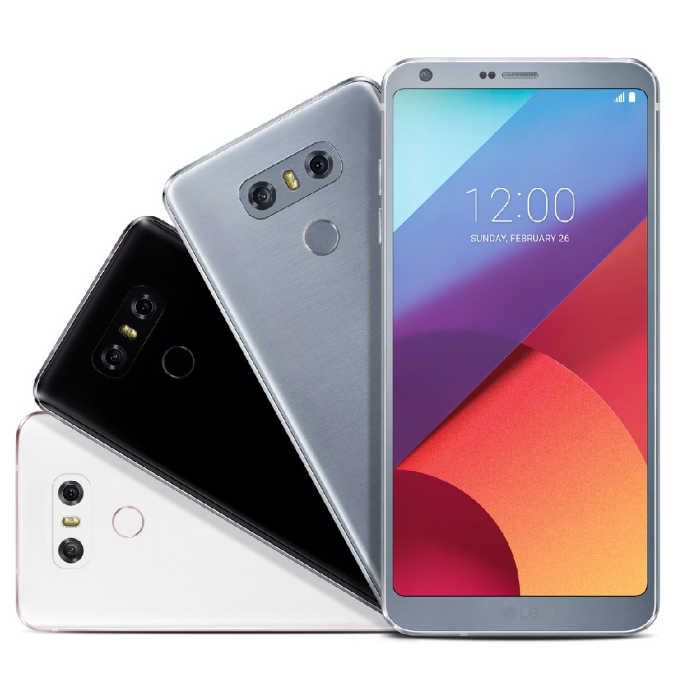 LG G6 w trzech odmianach: białej, platynowej i czarnej