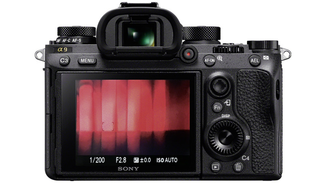 Sony Alpha 9 od tyłu