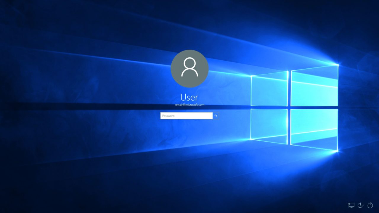 Ekran logowania Windows 10