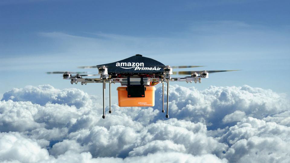 Amazon: stacje dronów na pojazdach