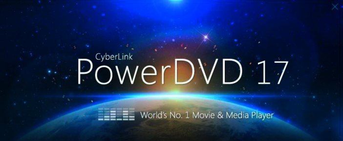 Ekran startowy programu Cyberlink PowerDVD 17