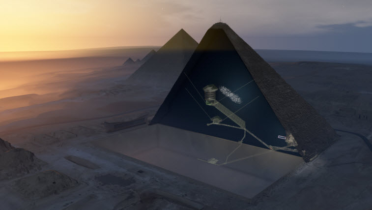 Nowa, ukryta komora w Piramidzie Cheopsa
