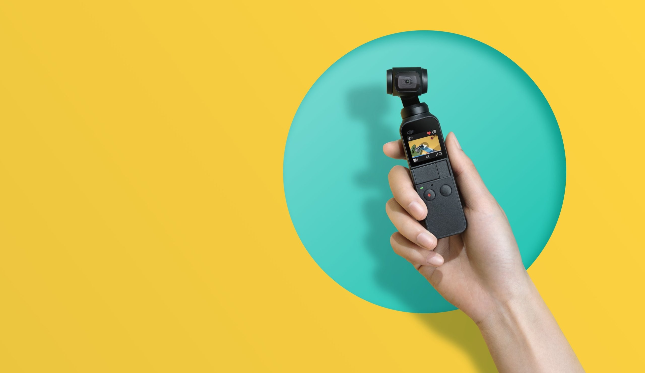 DJI Osmo Pocket  – kamerka wbudowana w niewielki gimbal