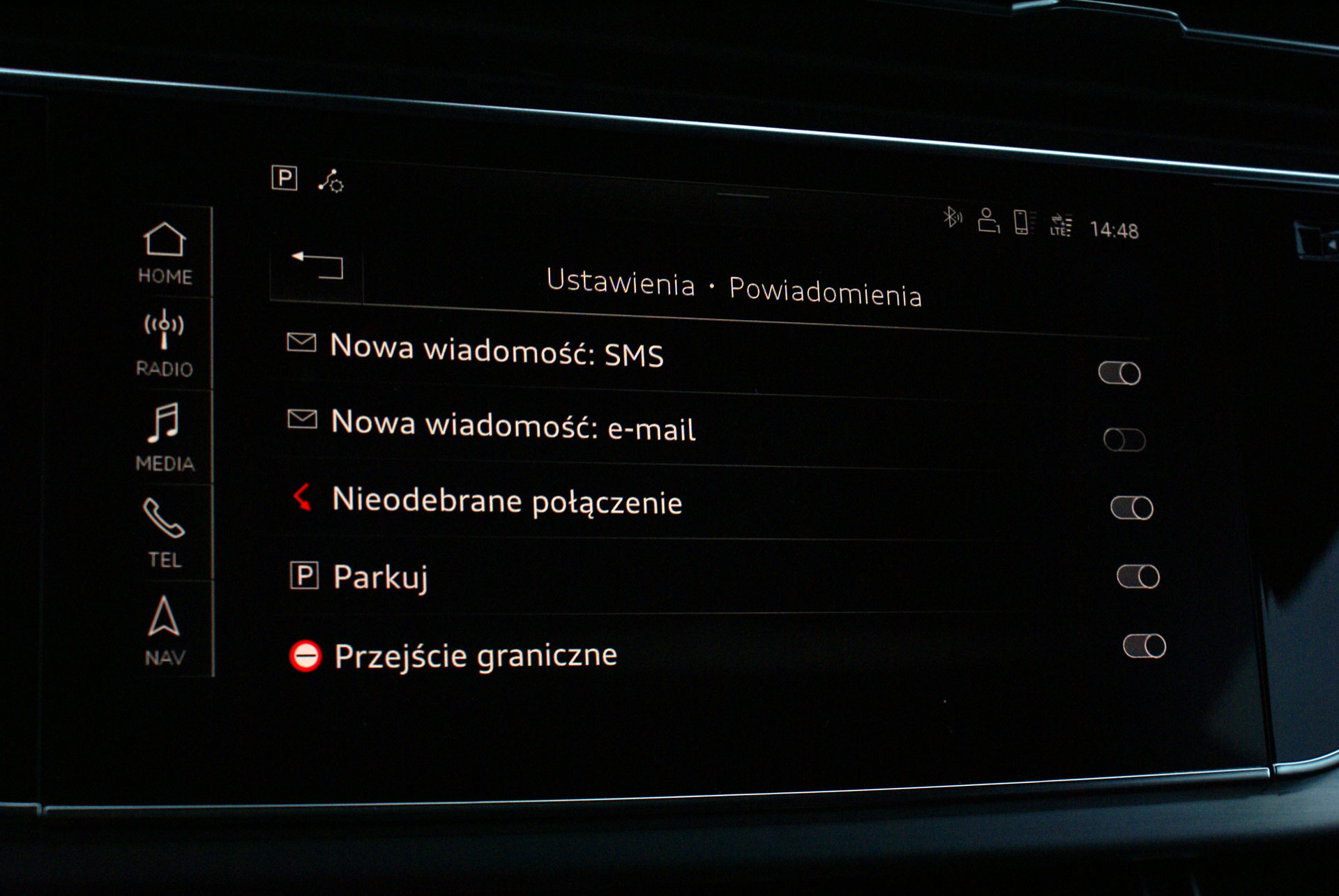 Audi Q8 - infotainment