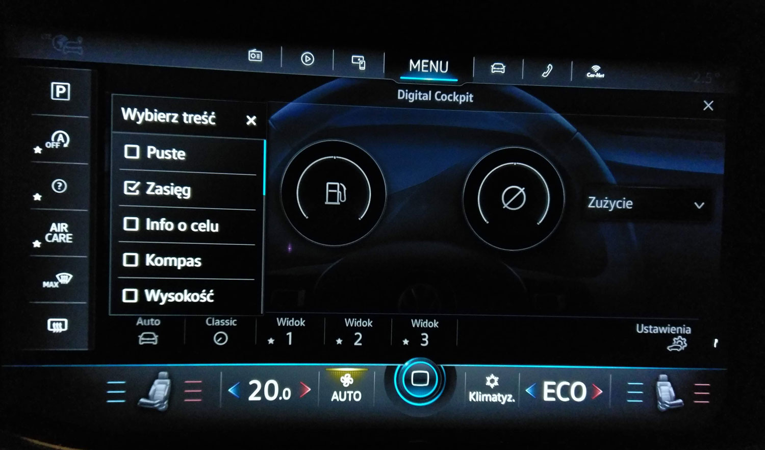 volkswagen Touareg - tablica