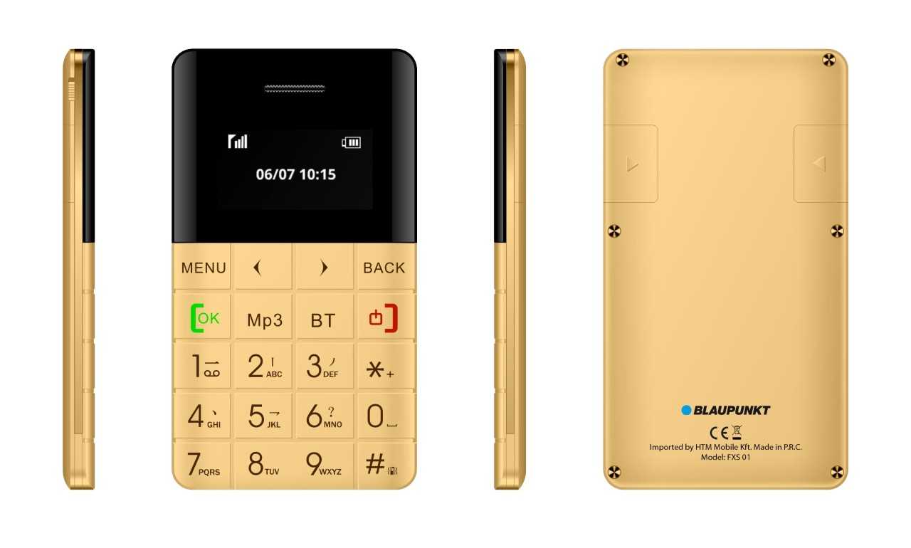 Blaupunkt FXS-01 – telefon o wymiarach karty kredytowej