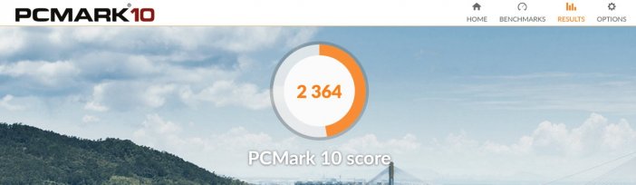 wyniki w pcmark 10 komputera z AMD Athlon 220GE na ustawieniach standardowych