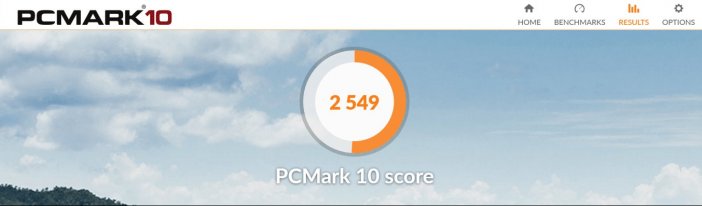 Wynik w PCMark 10 uzyskany z Athlonem 240GE podkręconym do 4,2 GHz