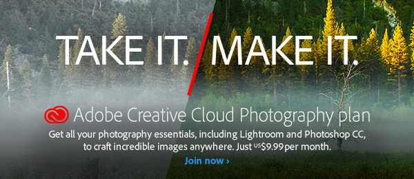 Adobe Photography CC na trzy miesiące za darmo