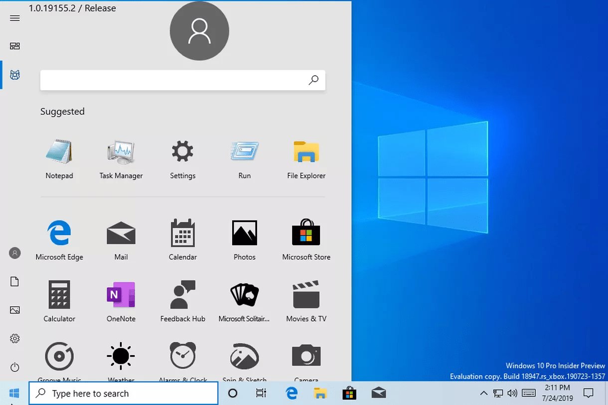 Tak wygląda nowe Menu Start w Windows 10