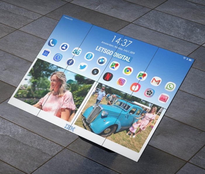 smartwatch z rozkładanym ekranem