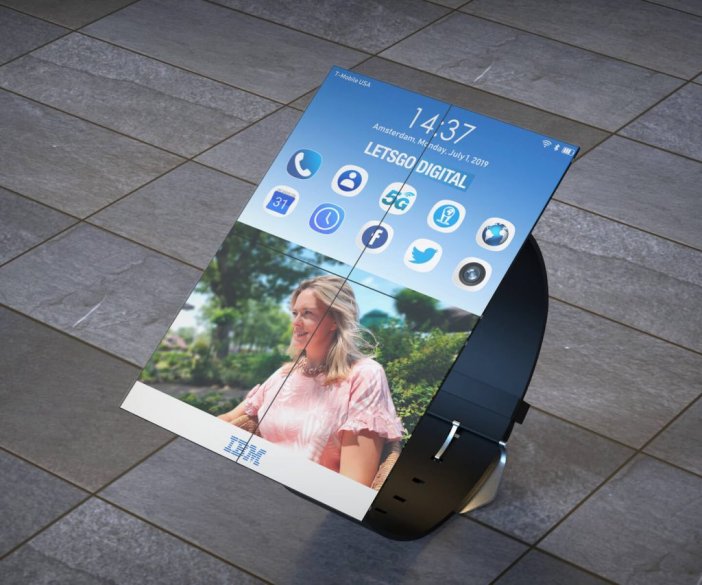 smartwatch z rozkładanym ekranem