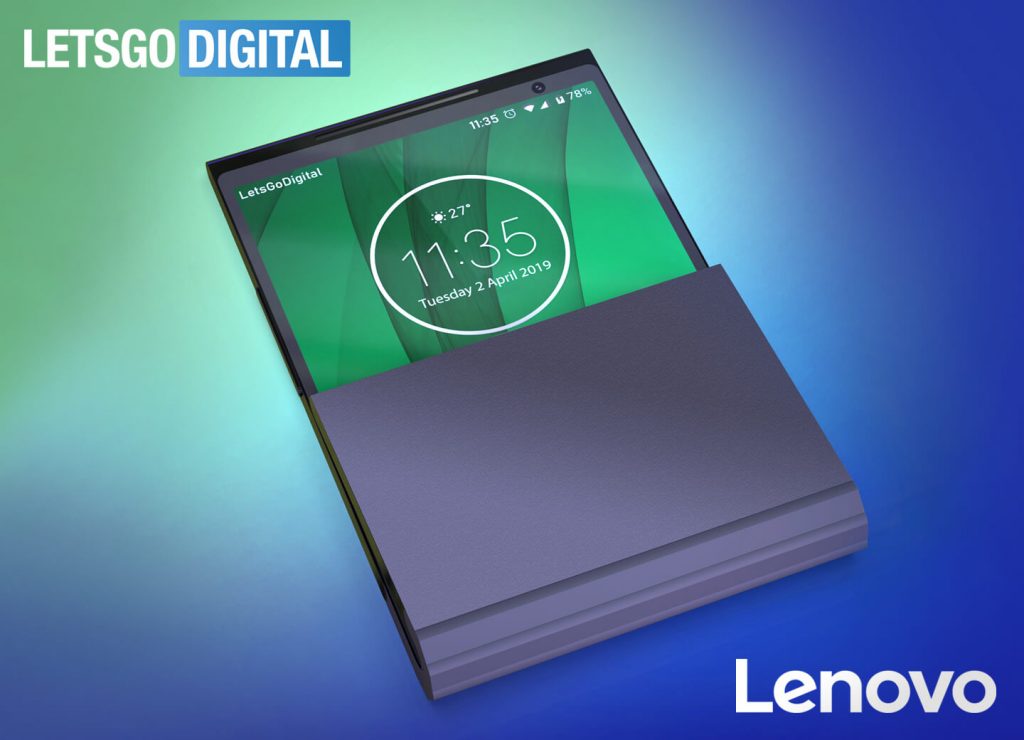 Lenovo: patent na składany smartfon z podwójnym zawiasem